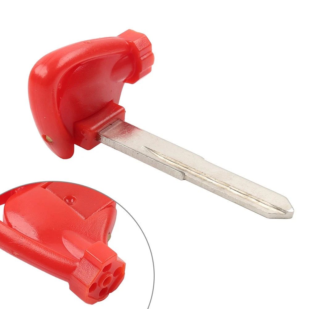 Right Ignition Key Blank Uncut Blade Red For Yamaha Motorbike Scooter Motor