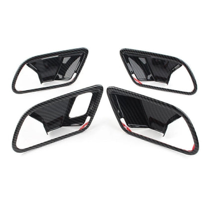 4pcs Carbon Fiber Inner Handle Bowl Covers For Mercedes-Benz A-Class W177 2019
