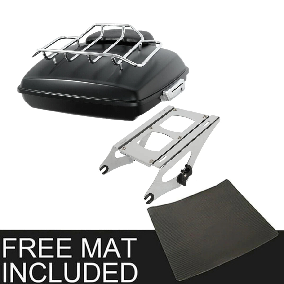 Matte Trunk Backrest Mount Rack Fit For Harley Electra Road Glide King 14-25 US