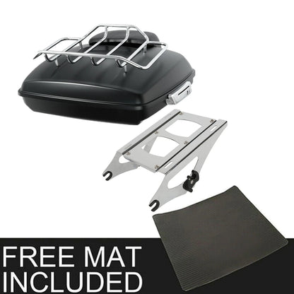 Matte Trunk Backrest Mount Rack Fit For Harley Electra Road Glide King 14-25 US