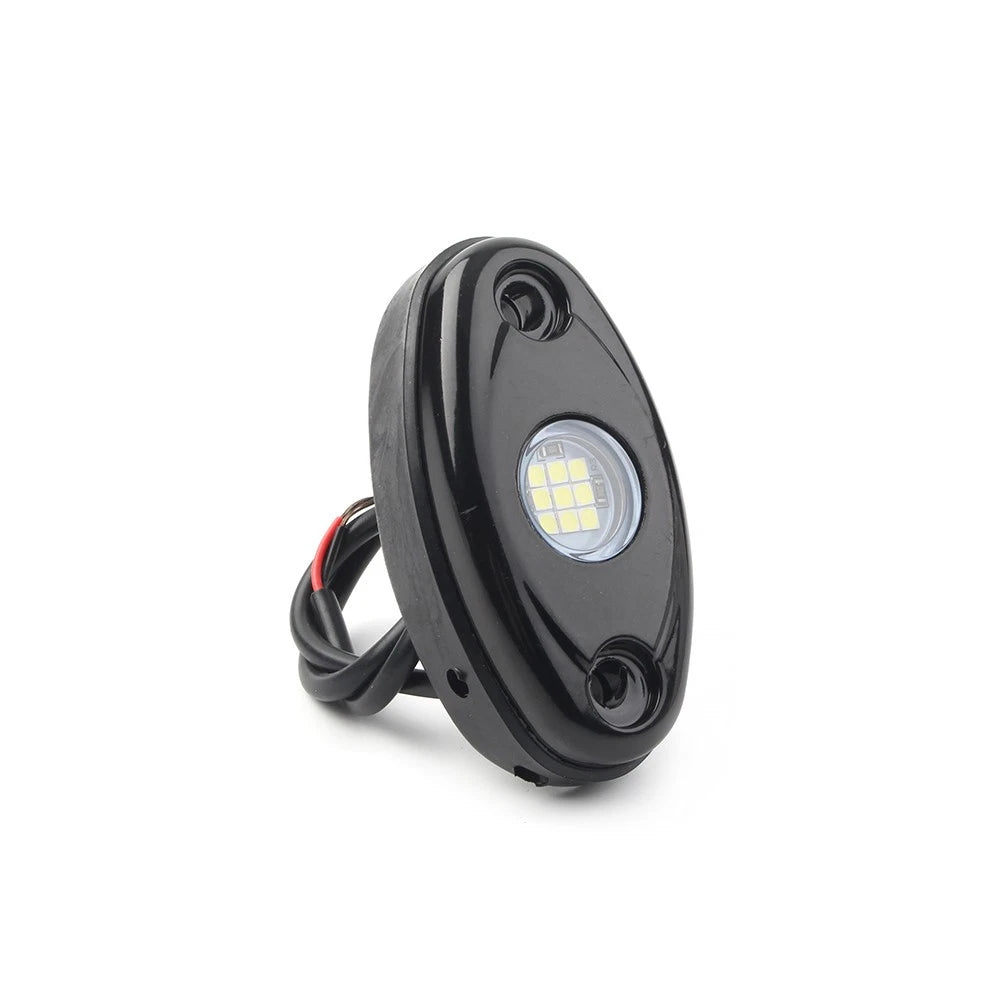 White LED Rock Light for JEEP ATV Off-Road Truck Under Body Trail Rig Lamp 2PCS