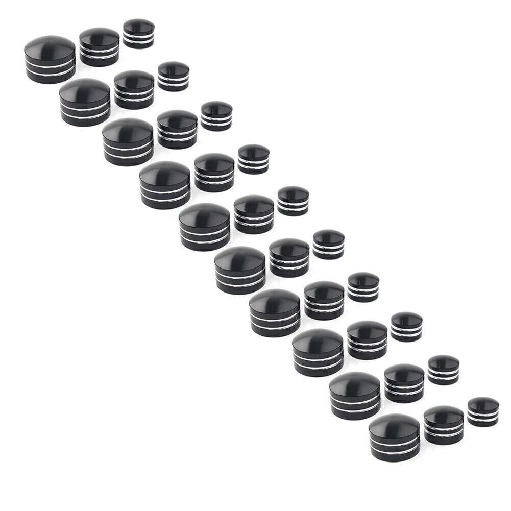 11mm Inner Schrauben Motor Bolt Topper Caps Cover Fit Harley Dyna V-Rod Black