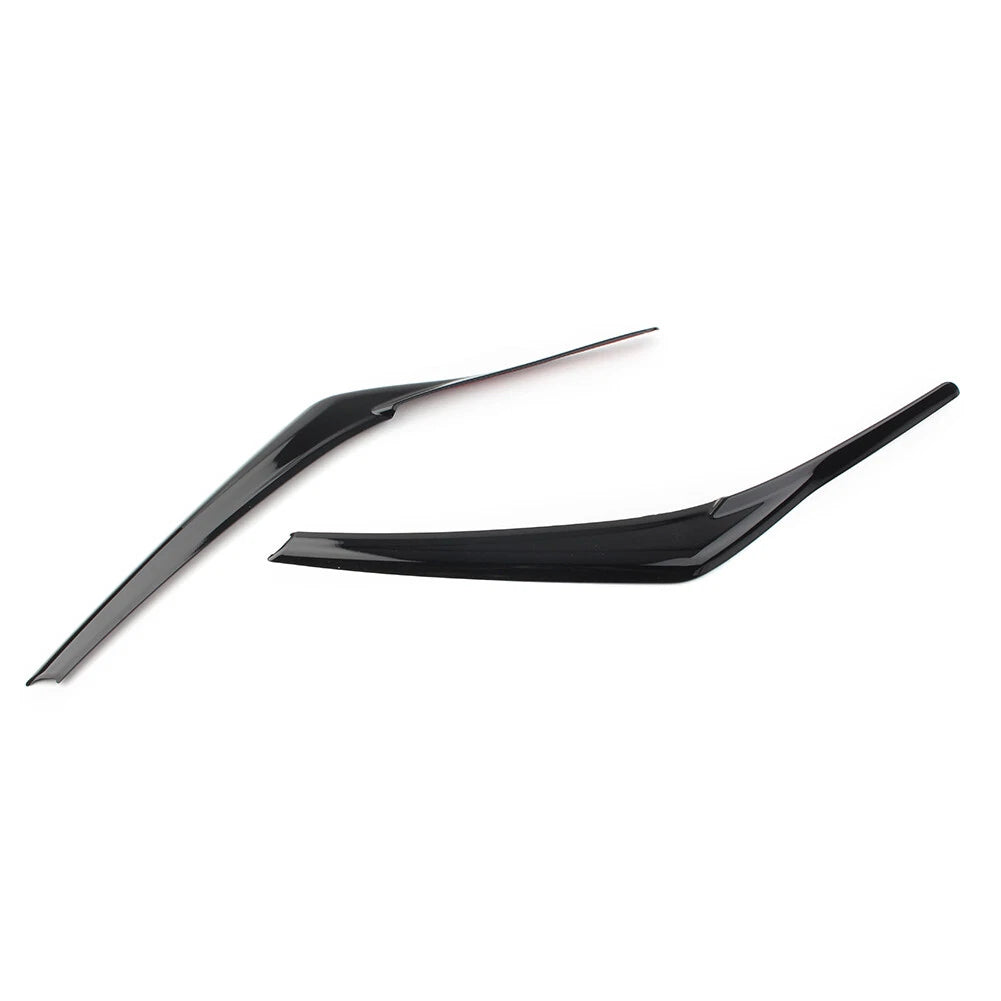 Headlight Eyebrow Decoration Cover Trim Black Fit Toyota Camry SE XSE 2018-2024