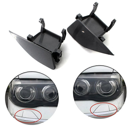Pair Front bumper headlight washer cover cap For BMW 7-series E65 E66 05-08 US