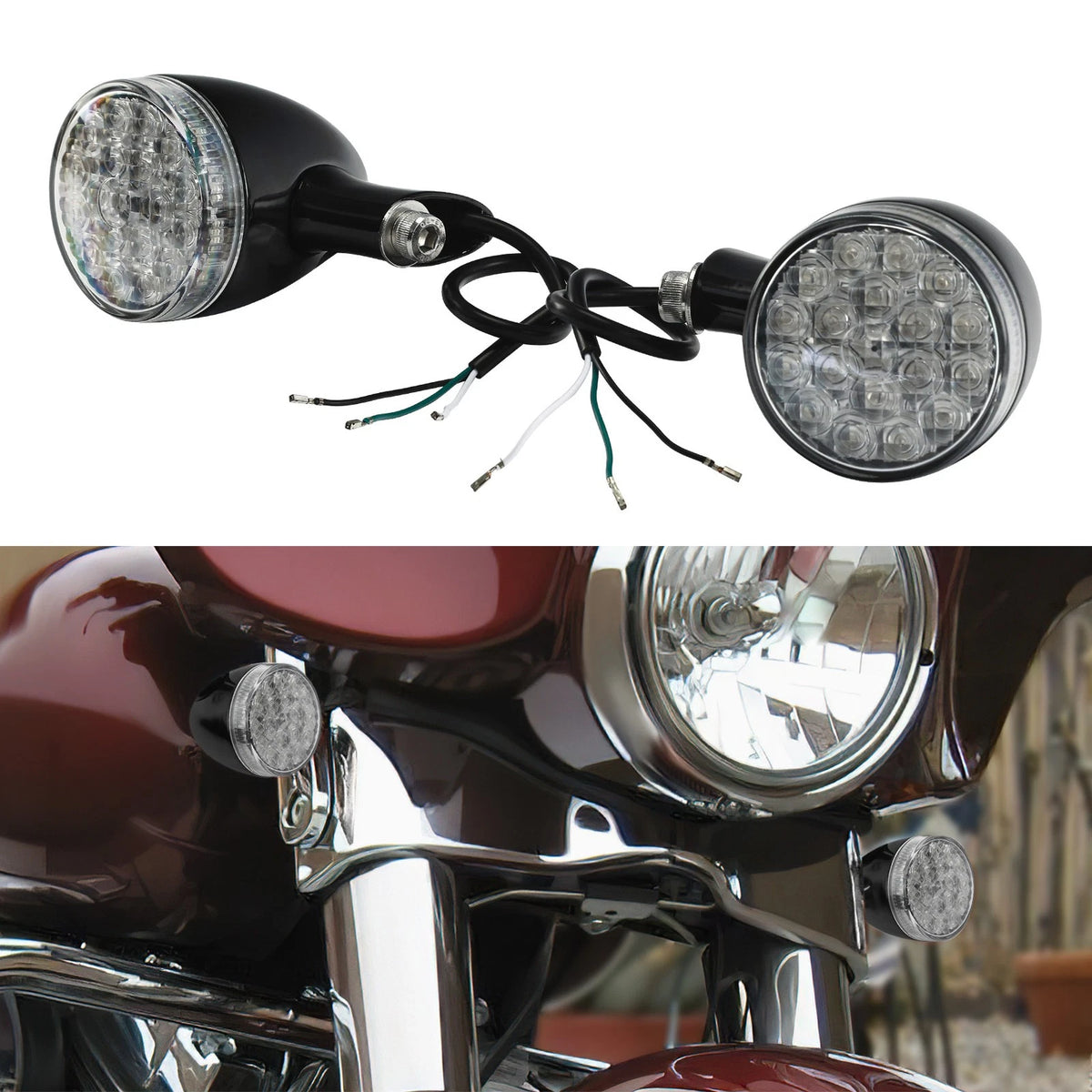 Rear Turn Signal Lights Fit For Harley Touring Electra Street Glide 2009-2024 US