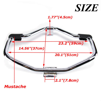 Mustache Engine Guard Highway Crash Bar For Harley Sportster Iron 883 1200 04-21