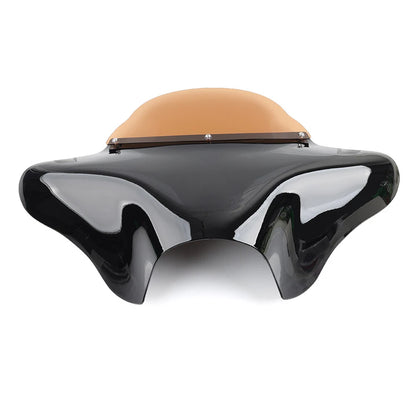 Front Outer Batwing Fairings Fit Harley Touring Road King Softail Glossy Black