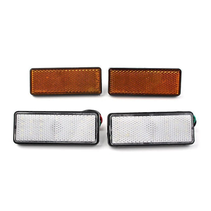 ABS Plastic 2 x Universal  Rectangle  Reflector Turn Signal Tail Brake Light
