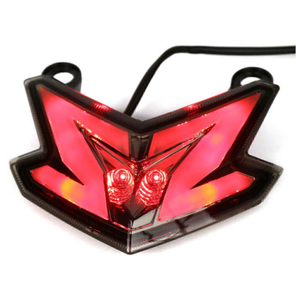 LED Taillight Integrated Turn Signal For Kawasaki Ninja Z800 ZX6R 636 Z125 Smoke