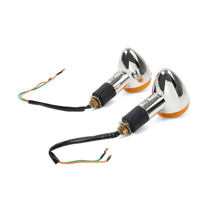 2x Amber Turn Signal Lights 10mm For Suzuki Boulevard C109R C50 C90 S 40 50 US