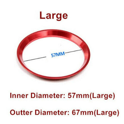 Steering Wheel Center Decor Ring Logo Trim For Mercedes Benz C E CLA GLA Red US
