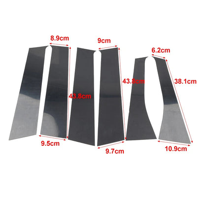 Pillar Post Door Window Cover Trim Kit For Mitsubishi Outlander 2013-2021