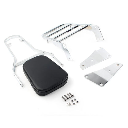 Backrest Sissy Bar Set w/ Luggage Rack Motor Fit Vulcan VN1500 Classic 1996-2008