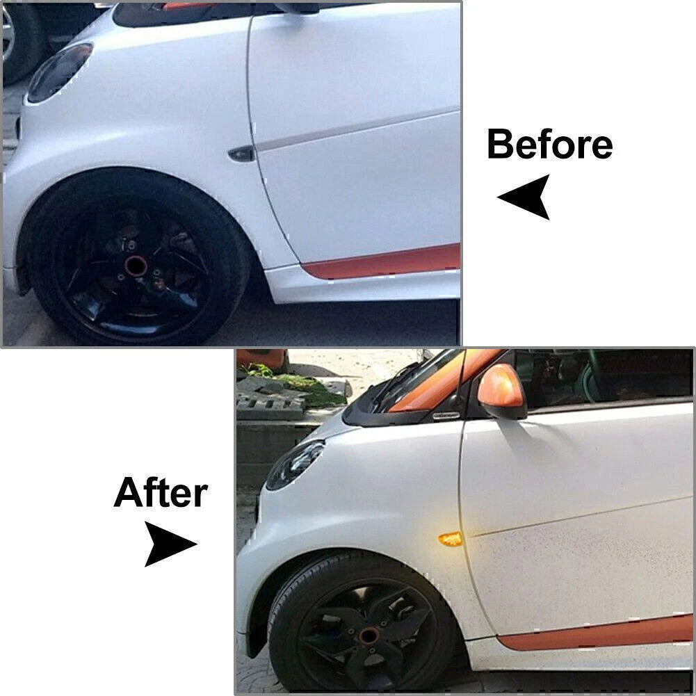 LED Sequential Dynamic Side Marker Light Turn Signal Light Fit Smart Fortwo W451