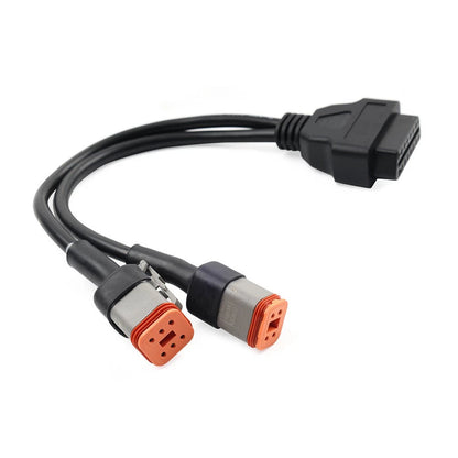 Motor 6 Pin 4 Pin to OBD2 Adapter Cable Diagnostic Scanner 2in1 For Harley US