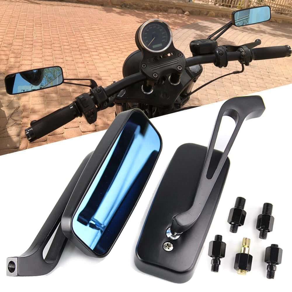 Motorcycle Rearview Side Mirrors For Harley Touring Road Electra Street Glide US
