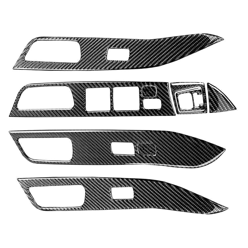 9 Pcs Window Lift Switch Panel Cover Fit Mitsubishi Lancer EVO X MR 2008-2015 14