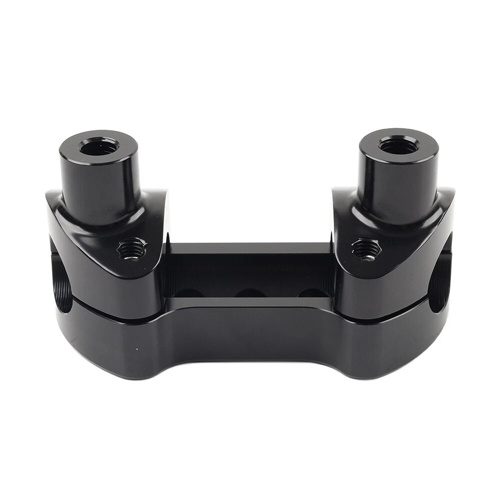 Handlebar Riser Top Clamp Mount For Harley Sportster Softail Dyna Road King Blk