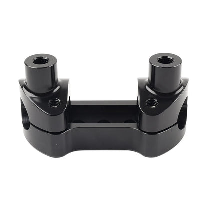 Handlebar Riser Top Clamp Mount For Harley Sportster Softail Dyna Road King Blk