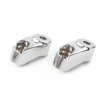 Front Turn Signal Mount Bracket Relocation Kit Fit Harley Dyna 39mm 49mm Chrome