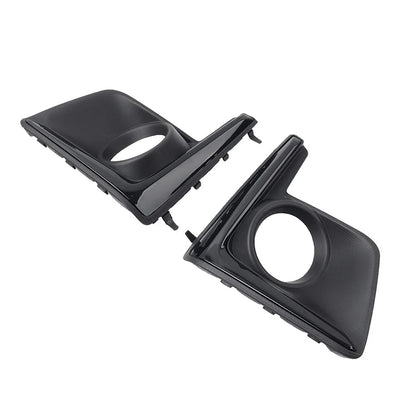 2pcs Front Bumper Fog Light Bezel Cover Black For Subaru Crosstrek 2016-2017