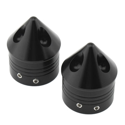 Front Wheel Axle Nut Covers Cap For Harley Touring Road Glide Dyna Softail Black