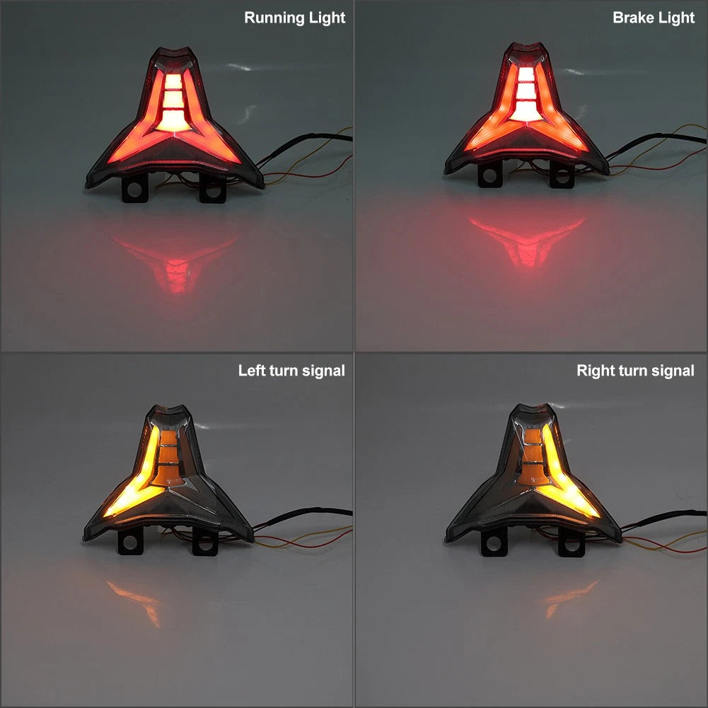 Integrated Tail Light Turn Signal For Kawasaki ZX6R ZX10R Ninj400 Z400 2019-2023