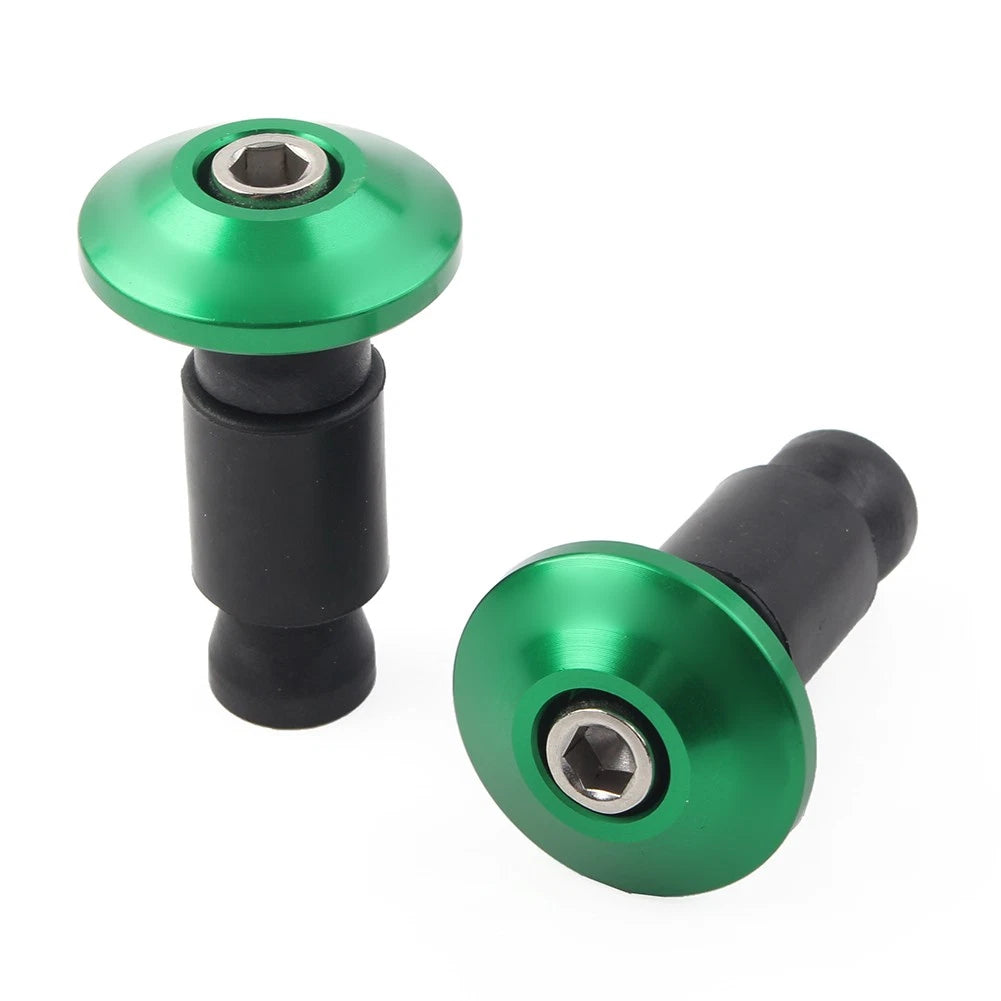 CNC 7/8'' Handle Bar End Weights Handlebar Grips Cap Plugs Dirt Bike Green USA