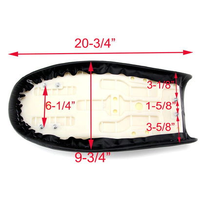 Universal Motorcycle Cafe Racer Seat Flat Brat Saddle For Honda Suzuki Yamaha