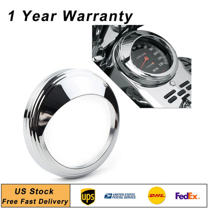 5" Visor Speedometer Gauge Bezel Cover Trim Ring For Harley Davidson Chrome US