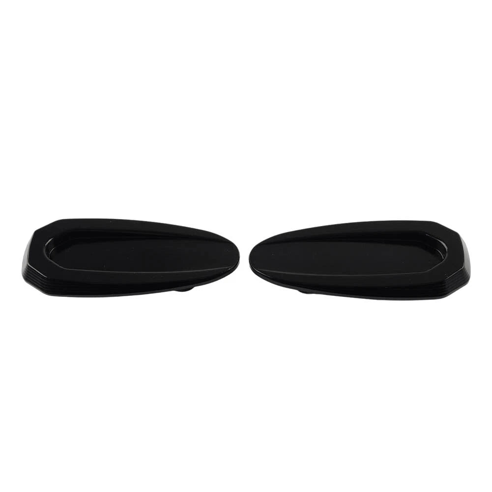 Pair Rearview Mirror Block Off Base Plates Cover For BMW S1000RR  2020-23 Black