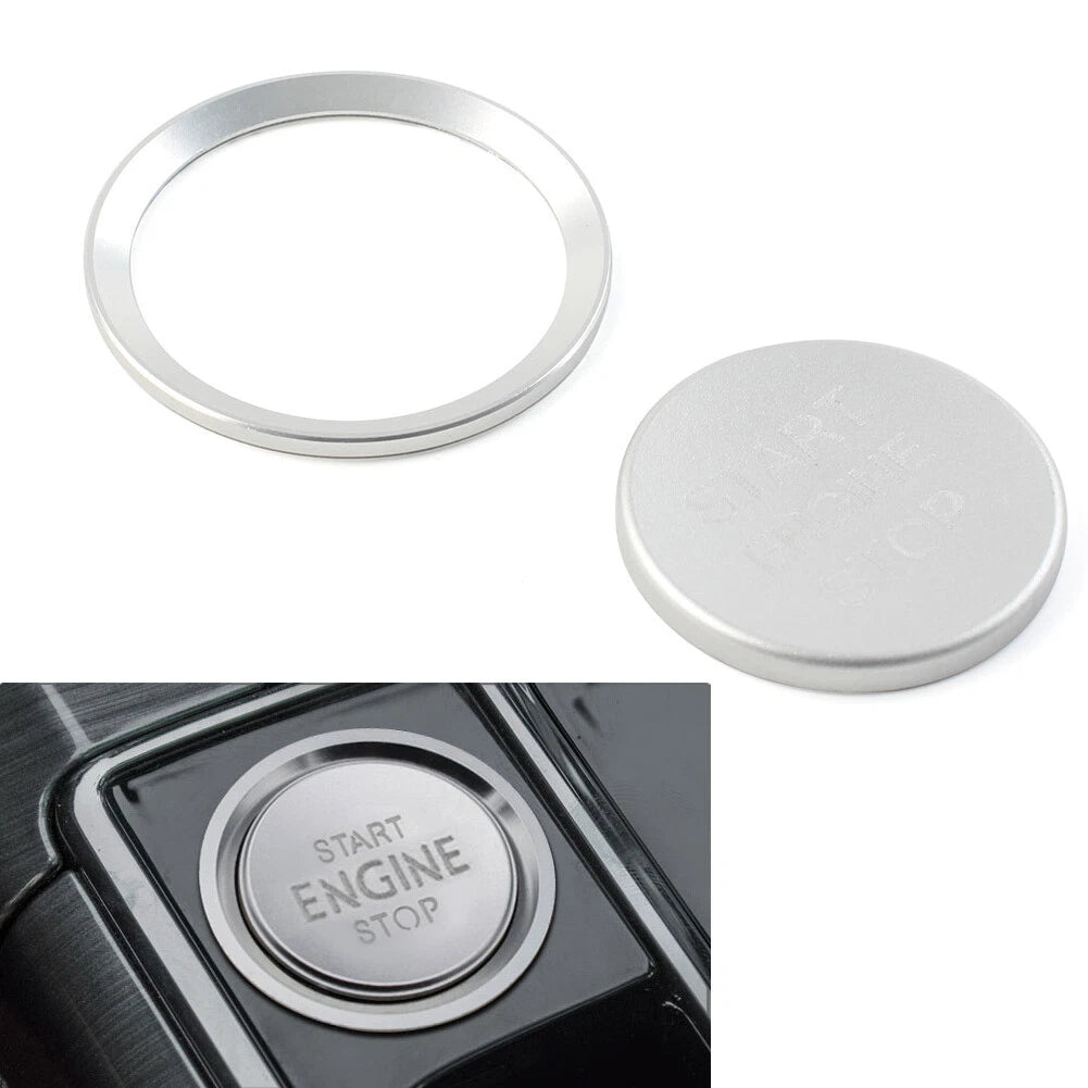 Engine Start Stop Switch Button Cover Trim Fit VW Touran Altas Jetta CC Silver