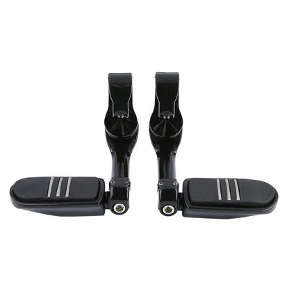 1-1/4" Long Angled Streamline Highway Engine Guard Foot Pegs For Harley Dyna US