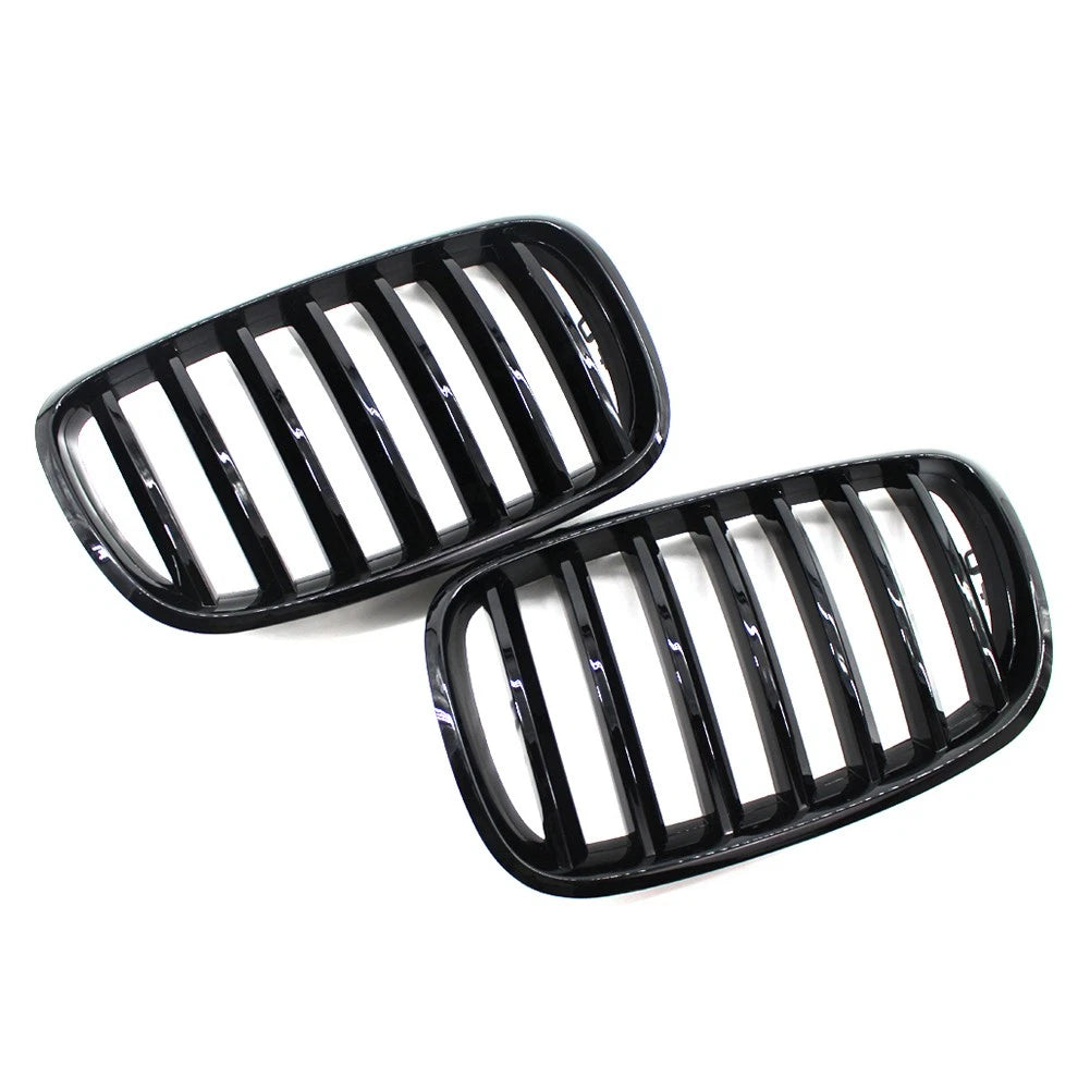 Gloss Black Front Bumper Kidney Sport Grille Fit For BMW E70 E71 X5 X6 2007-2013