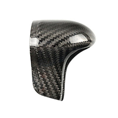 1 Pcs Black Carbon Fiber Shift Knob Cover Shell For Audi A4 A5 Q5 Q7 A6 A7 S6 S7