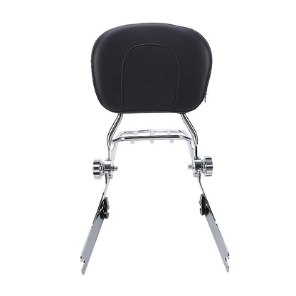 Backrest Sissy Bar Luggage Rack For Harley Dyna Street-Bob Super Glide Low Rider