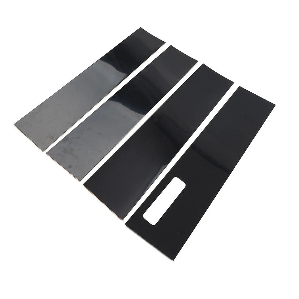 Pillar Posts Door Window Cover Trim Kit For Ford F150 F-150 2015-22 Gloss Black