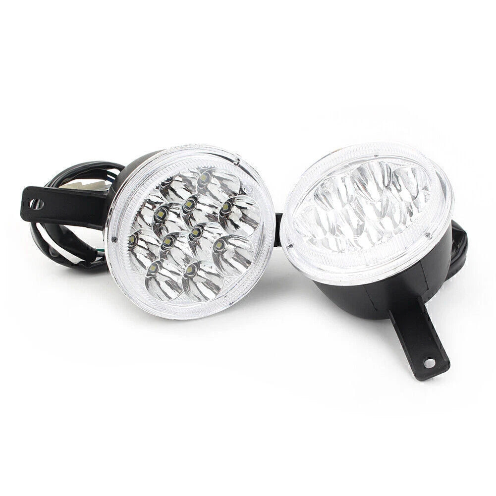 LED Headlight 3 wire ATV Quad GY6 150CC 250CC Taotao Coolster Peace Utility US
