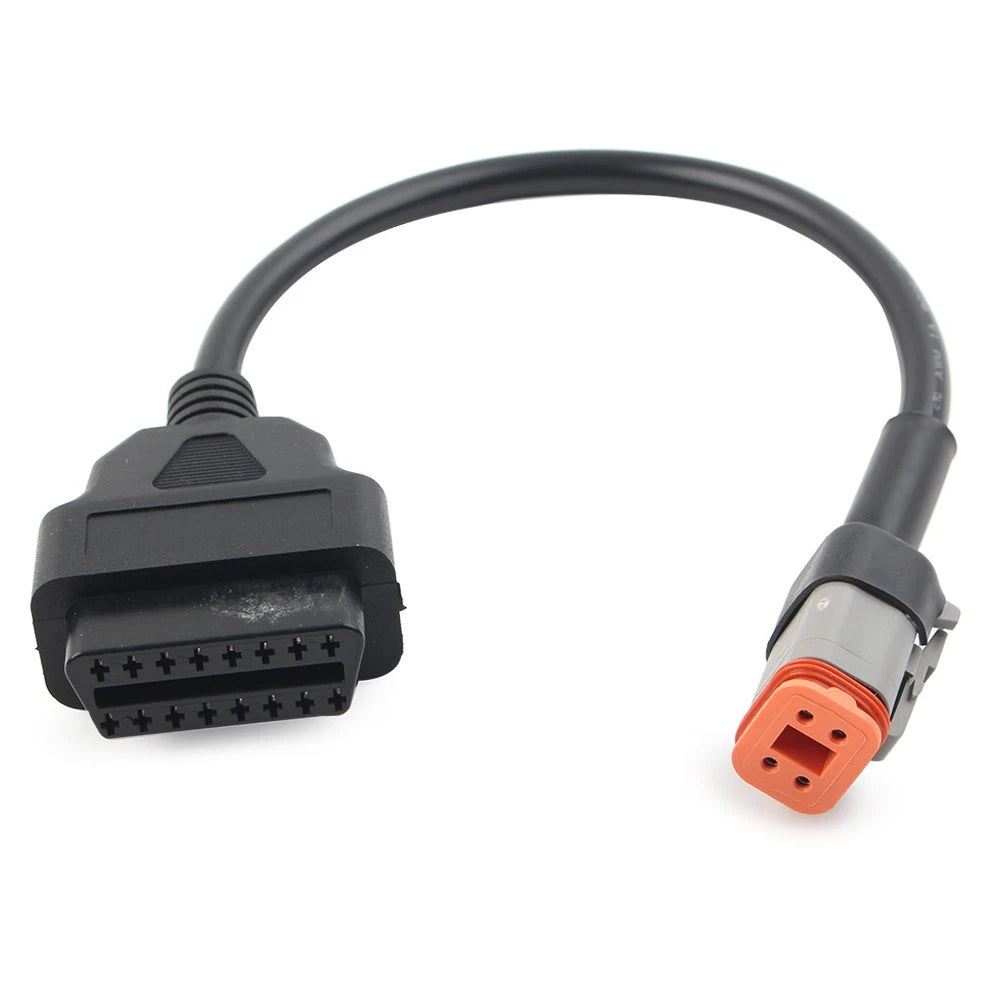 4Pin to OBD2 Diagnostic Scanner Adapter Cable For Harley Davidson 16Pin to 4Pin