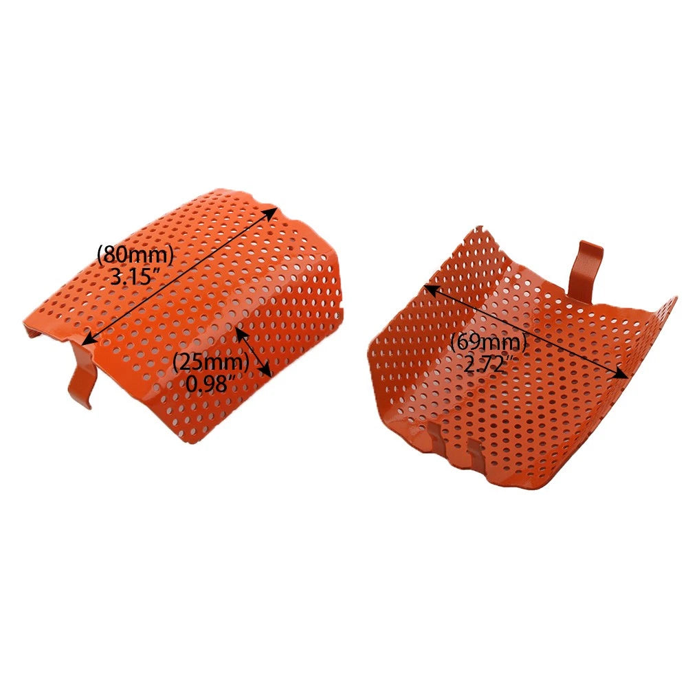 Front Caliper Screen Inserts Orange Fit Harley V-Rod & Touring 2006-2019 US 2Pcs