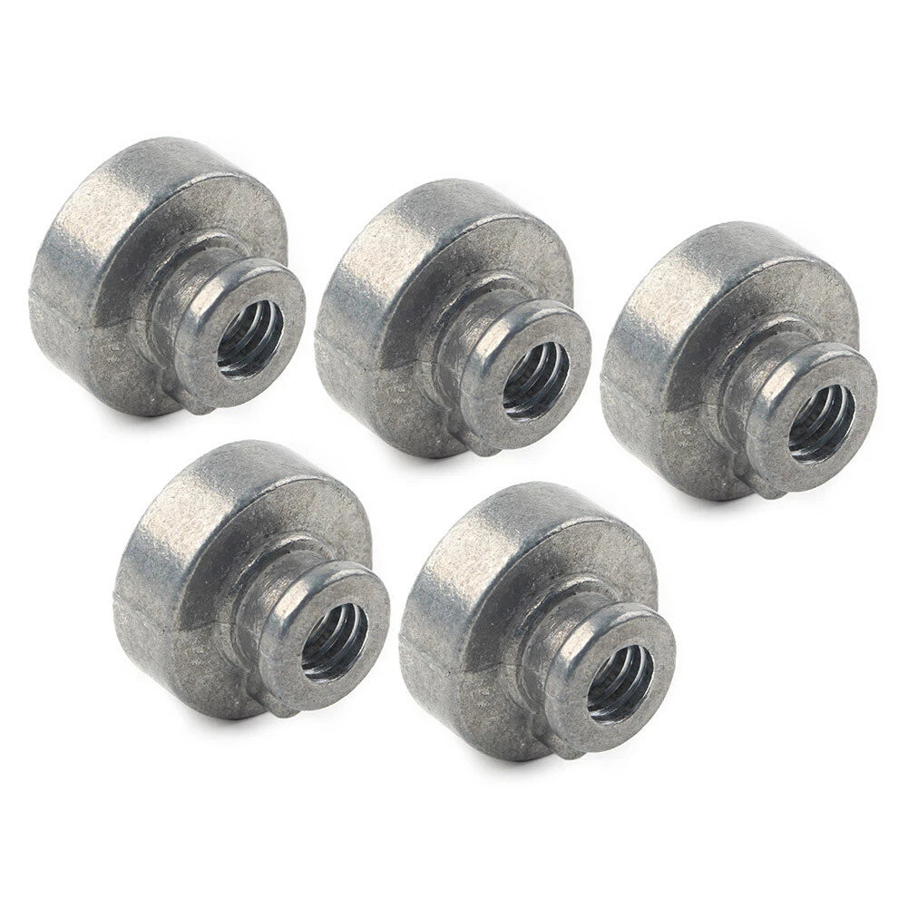 5x Rear Fender Passenger Seat Bolt Tab Screw Nut Knob Cover For Harley Davidson