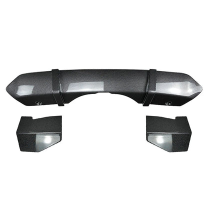 Rear Bumper Diffuser Lip Spoiler For BMW F15 X5 M Sport 2014-2018 Carbon Fiber