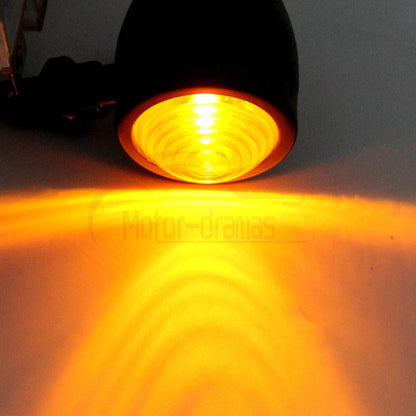 Motorcycle Bullet Turn Signal Lights Indicator Blinker For Harley Bobber Chopper