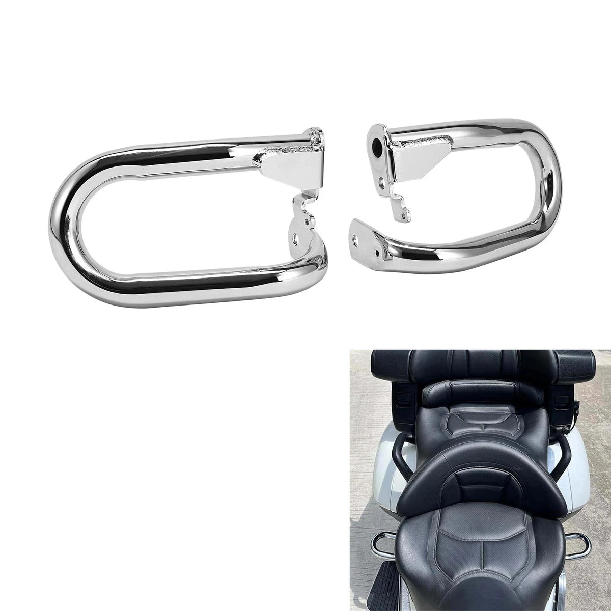 Pair Rear Saddlebag Crash Guard Bar Fit For Honda GOLDWING GL1800 2001-2017 06