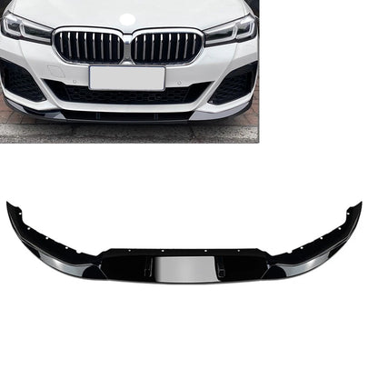 Front Bumper Lip Splitter Black ABS For BMW 5 Series G30 G31 G38 M Sport 2021-22
