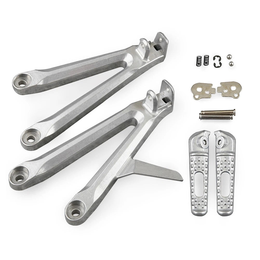 2pcs Motorcycle Silver Rear Foot Pedal  For HONDA CBR 600RR 2005 2006