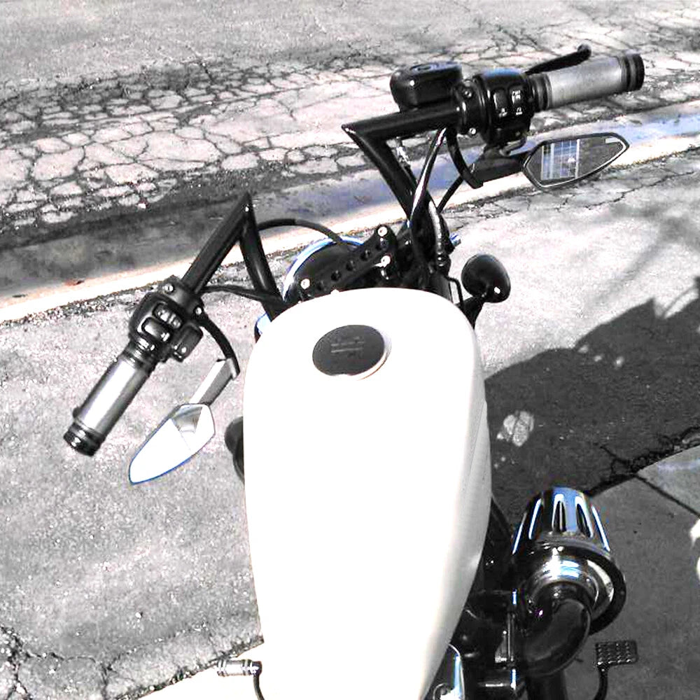 1'' Motorcycle Handlebars Drag Bars Z Bar For Harley Chopper Bobber Cafe Racer