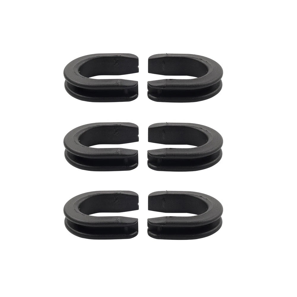 6x Luggage Rack Backrest Side Plate Mounting Bracket Grommet Bushing for Harley