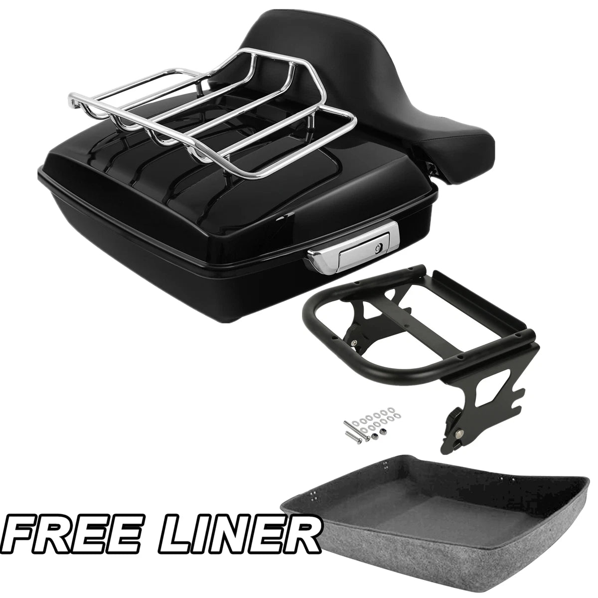 Chopped Trunk Pad Rack Mount Fit For Harley Electra Glide 1997-08