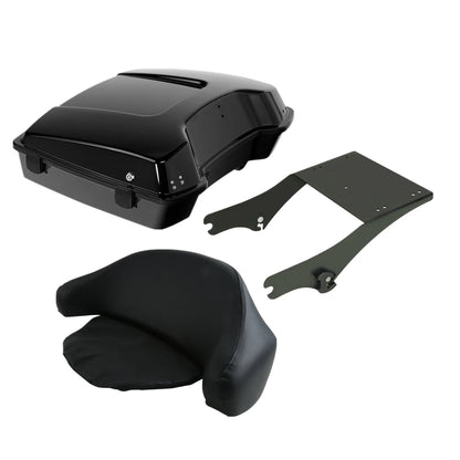 Razor Pack Trunk Backrest Pad Mount Rack Fit For Harley Touring 1997-08